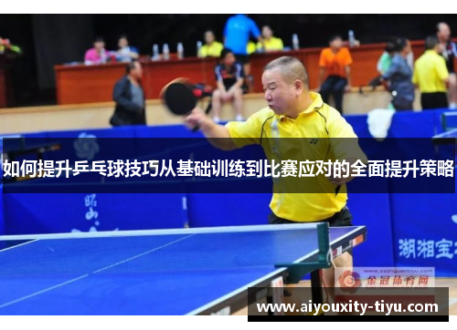 如何提升乒乓球技巧从基础训练到比赛应对的全面提升策略
